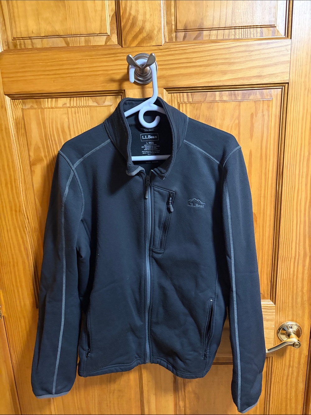 L.L. Bean Men's Charcoal Gray Lightweight Full-Zip Jacket